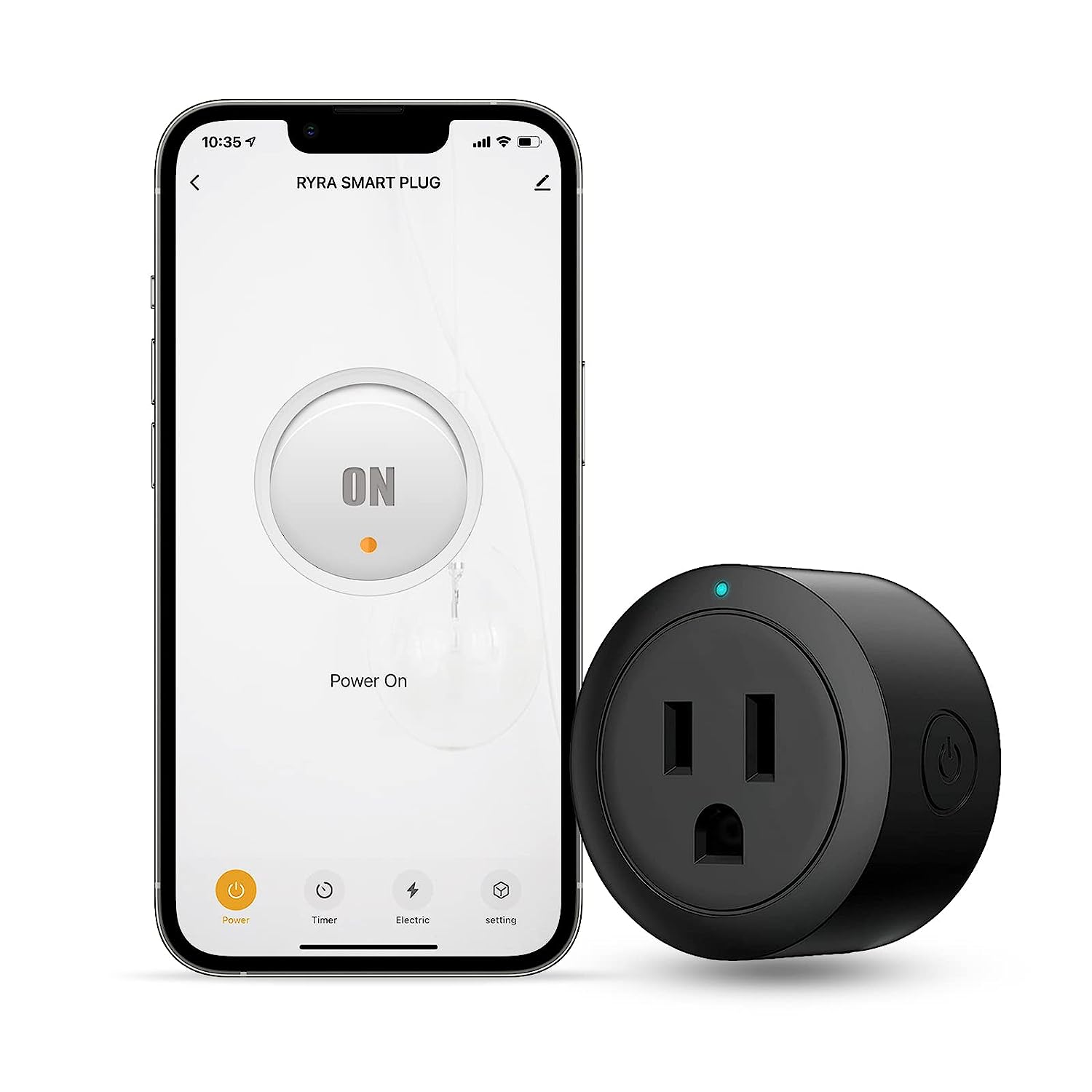 RYRA Smart Plug,10A Mini WiFi Outlet,APP Remote Control,Timer & Schedule and Voice Control,Smart Sockets Compatible with Alexa and Google Home ,No Hub Required