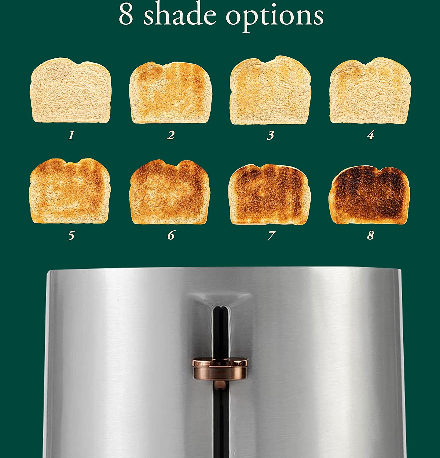 Café Express Finish 2-Slice Toaster | Extra-Wide Slots, Extra Lift for Waffles, Pastries, Texas Toast & More | 4 Pre-Set Functions, 8 Shade Options | Countertop Kitchen Essentials | Matte Black
