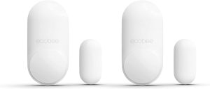 ecobee Smart Sensor for Doors & Windows 2 Pack - Wifi Contact Sensor for Home Security, Energy Savings - Compatible with ecobee Smart Thermostats - Temperature sensor