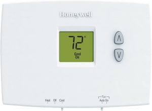 Honeywell - TH1110DH1003 - Honeywell TH1110DH1003 PRO 1000 Horizontal Mount Non-Programmable Digital Thermostat; 1 Heat / 1 Cool