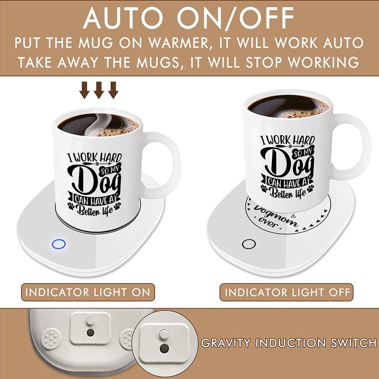 Nurse Gifts-Nurse Week Gifts Great Mug Warmer Set-Mothers Day Nurse Appreciation Gifts Smart Warmer Thermostat Coaster with Mug, Beverage Warmer Maintain Temperature 120℉-140℉