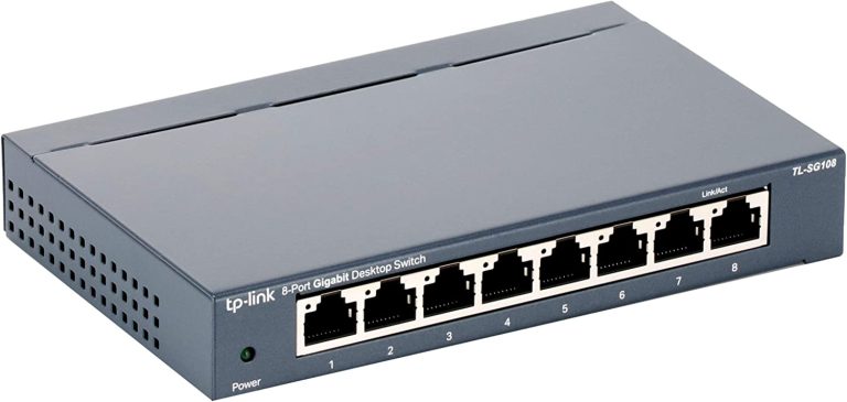 TP-Link 8 Port Gigabit Switch | Easy Smart Managed | Plug & Play | Limited Lifetime Protection | Desktop/Wall-Mount | Sturdy Metal w/ Shielded Ports | Support QoS, Vlan, IGMP and LAG (TL-SG108E)