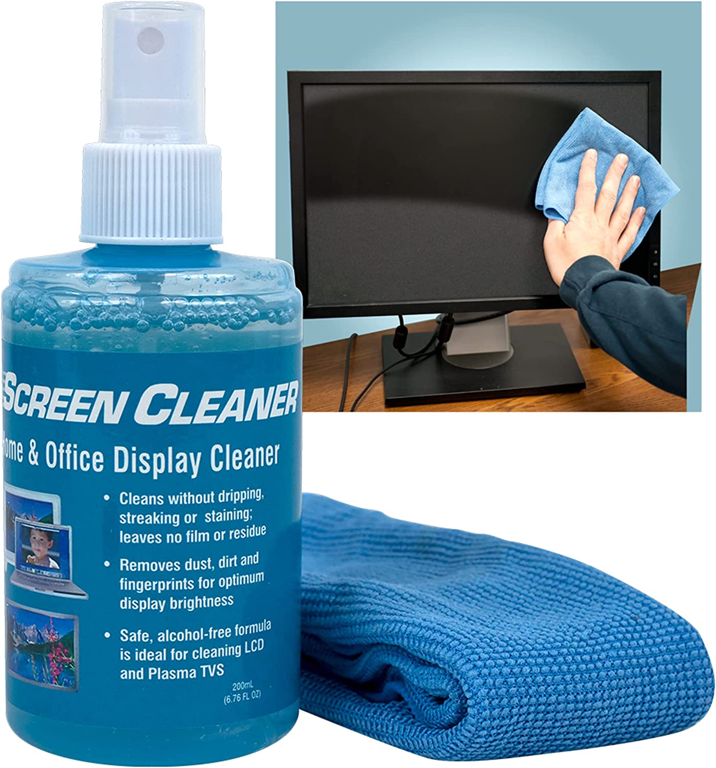 Trademark Home 80-22887 LCD Display Screen Cleaner for TVs Computers Cameras