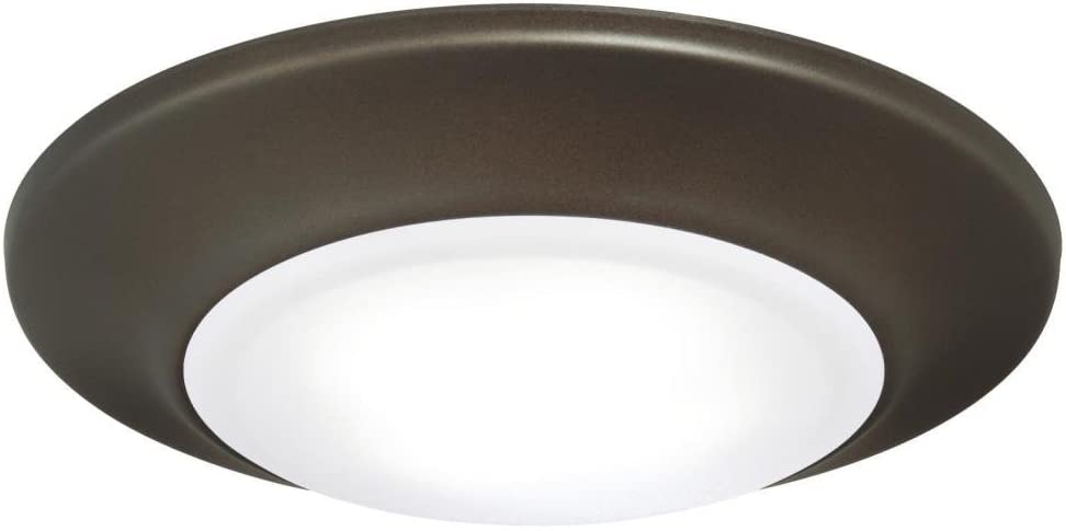 Westinghouse Lighting 6322400 Small LED Indoor/Outdoor Dimmable Surface Mount Wet Location, Oil Rubbed Bronze Finish with Frosted Lens