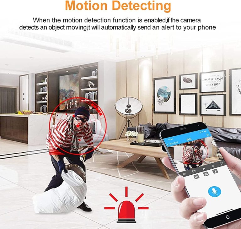 BAIDREN Wireless WiFi Home Camera Security Camera Indoor Outdoor Camera System Surveillance Cameras 1080P HD Smart Security Body Dog Camera for Home Security/Baby Smart Camera