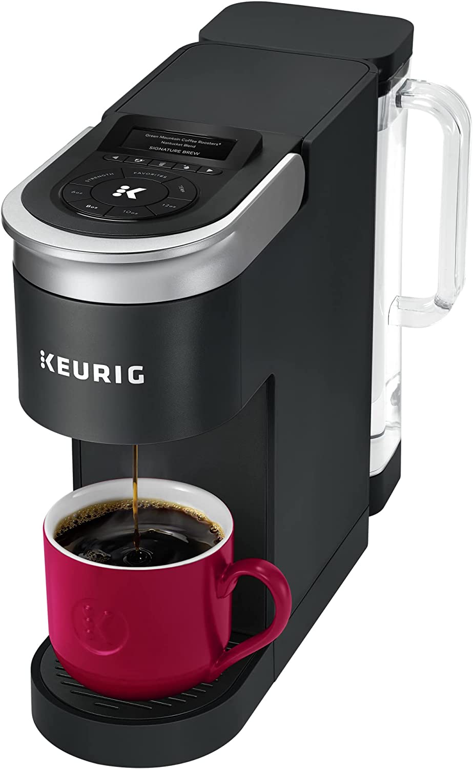 Keurig K-Supreme SMART Single Serve Coffee Maker With Wifi Compatibility, 4 Brew Sizes, And 66oz Removable Reservoir, Compatible with Alexa, Black
