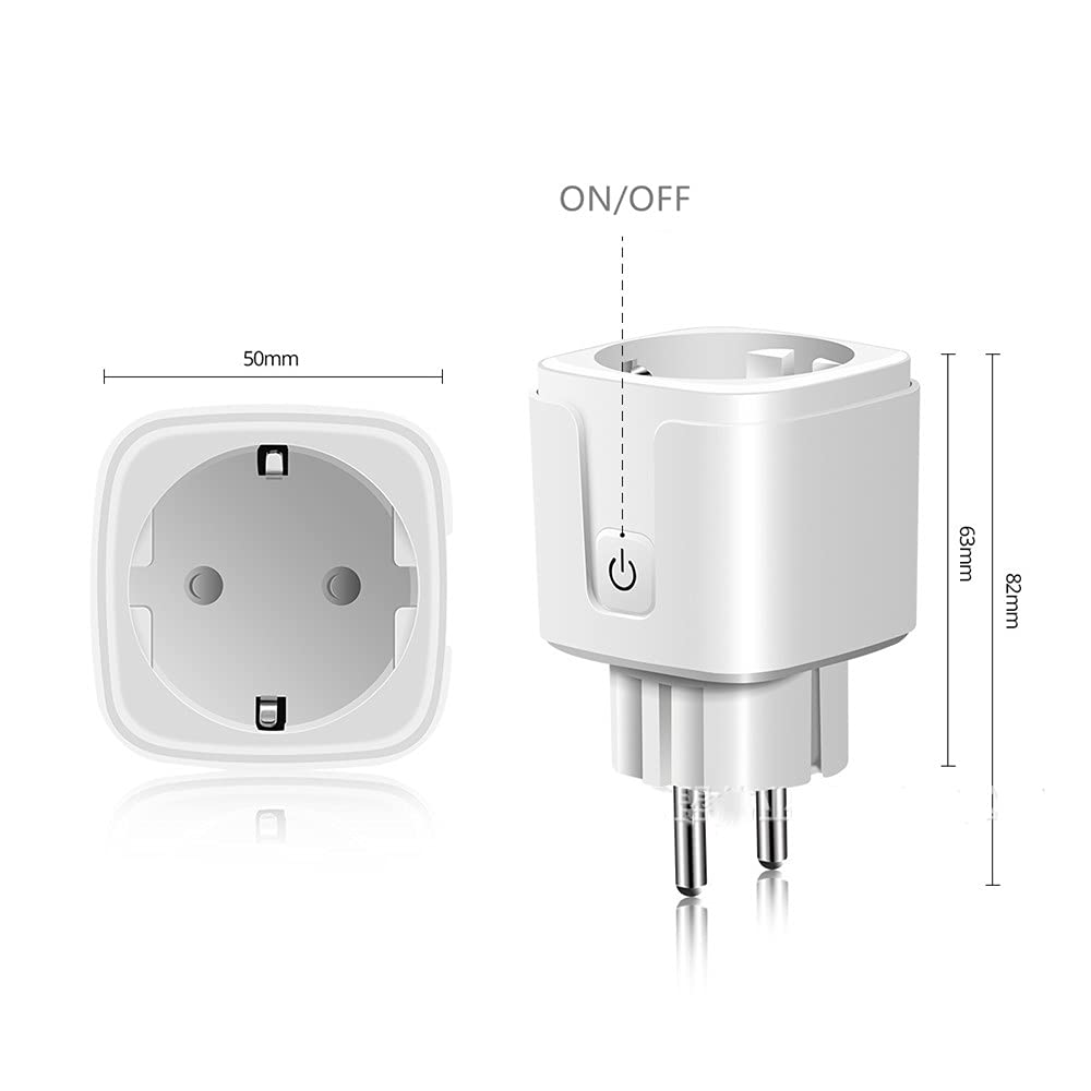 Athom Smart Plug, Smart Home WiFi Outlet Works with Apple Homekit, No Hub Required, Siri Voice Control, Remote Control with Timer Function, Only Supports 2.4GHz Network,16A,CE Certified (AU Plug)