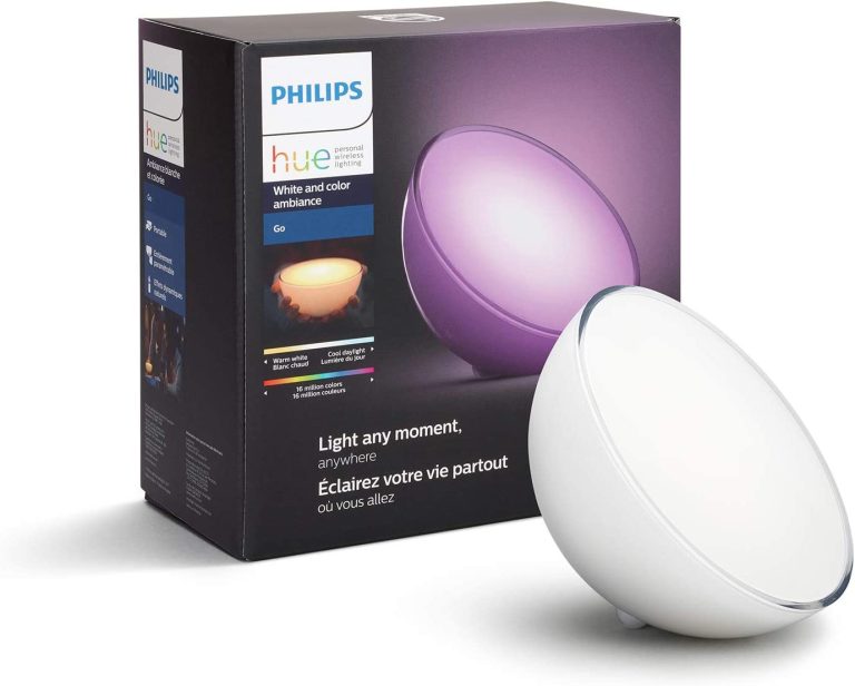 Philips Hue Go White and Color Portable Dimmable LED Smart Light Table Lamp (Requires Hue Hub, Works with Alexa, HomeKit and Google Assistant), White