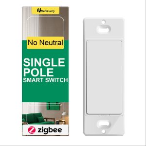Zigbee Smart Switch no Neutral Required | 1 Pack Smart Light Switch Compatible with Alexa, SmartThings and Work with Google Home, Smart Home Devices