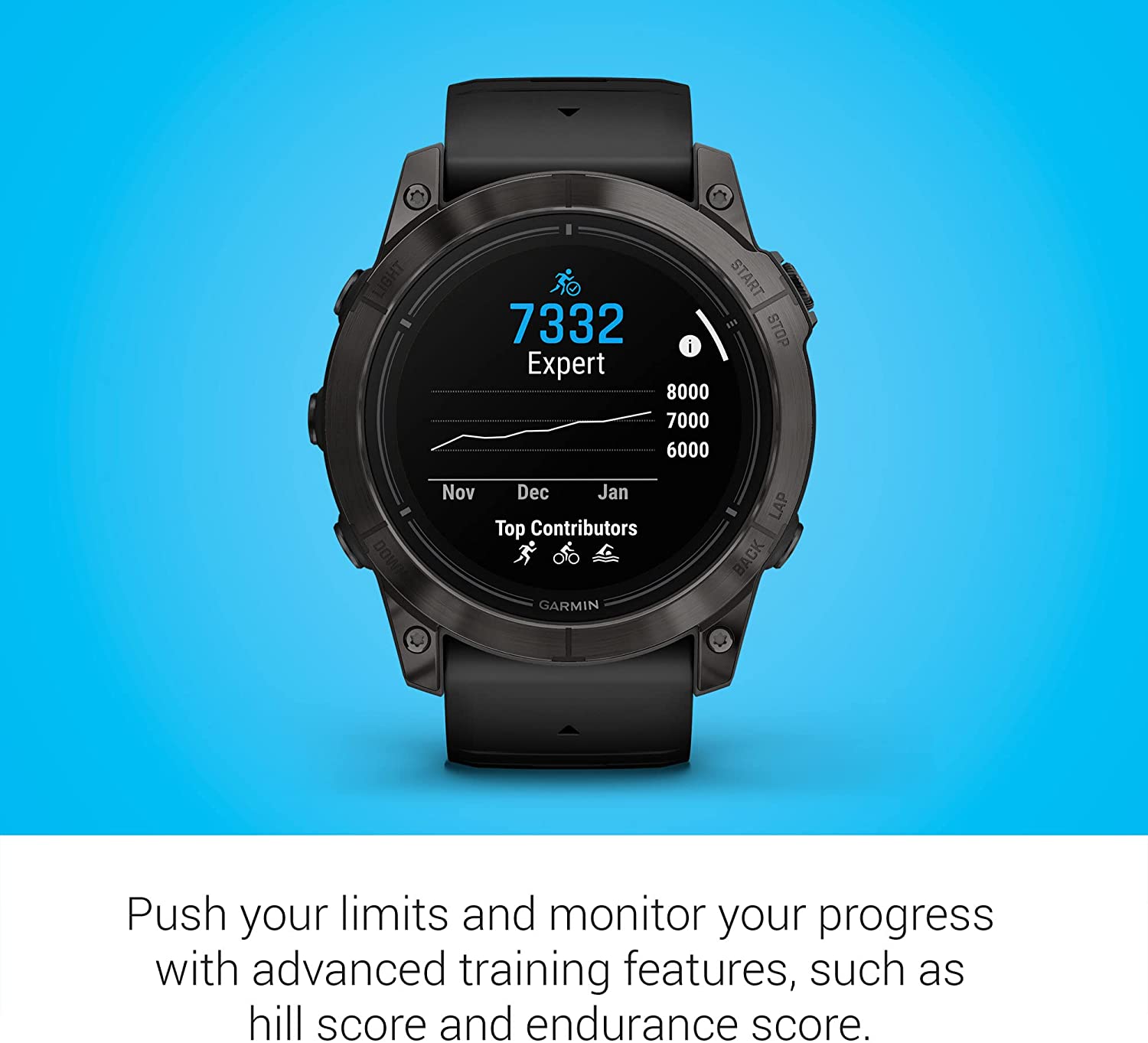 Garmin epix Pro (Gen 2) Sapphire Edition, 51mm, High Performance Smartwatch, Advanced Training Technology, Built-in Flashlight, Whitestone