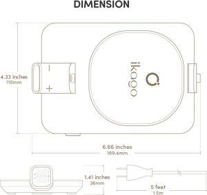 ikago Smart Temp Authority Coffee Mug Warmer Set, Best Birthday Gifts for Women&Men, Gift for Mother's&Father's Day/Birthday/Office Desk