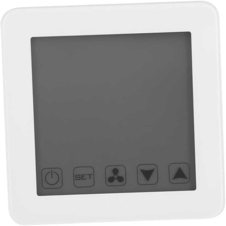 OSALADI Programmable Thermostat WiFi Thermostat Heating Appliance Smart Room Thermostat Floor Thermostat Liquid Crystal White Switch Digital Thermostat