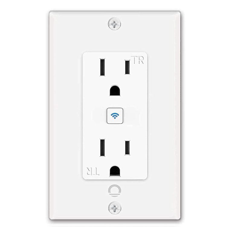 Smart Outlet in-Wall – Smart Electrical Outlet That Work with Alexa, Google Home, 15 Amp, No Hub Required, ETL & FCC Certified, 2.4G WiFi Only (4 Pack)
