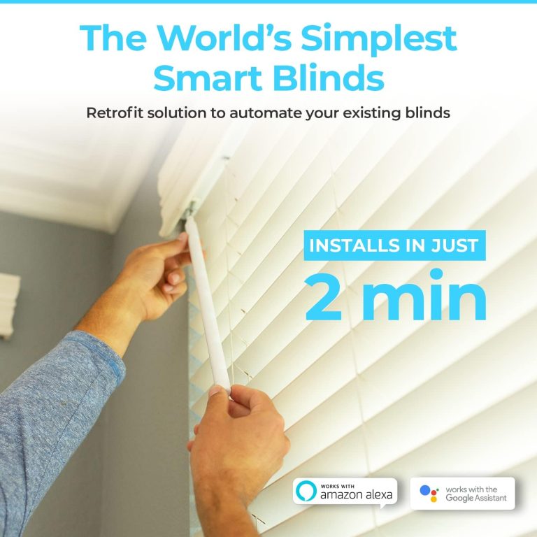 Sunsa Wand – Simple Retrofit Smart Blind Solution to Automate and Motorize Your Existing Blinds, Compatible with Alexa & Google