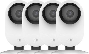 YI 4pc Security Home Camera, 1080p 2.4G WiFi Smart Indoor IP Cam with Night Vision, 2-Way Audio, AI Human Detection, Phone App, Pet Cat Dog Cam - Works with Alexa and Google