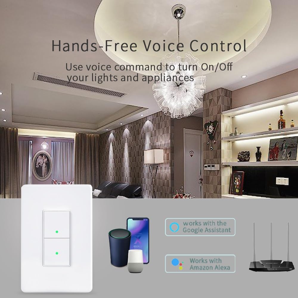 Tuya Zigbee Hub Gateway, Smart Home Bridge Wireless Remote Controller, Compatible with Alexa/Google Assistant.Work with All Tuya ZigBee Smart Products (2.4G WiFi), White