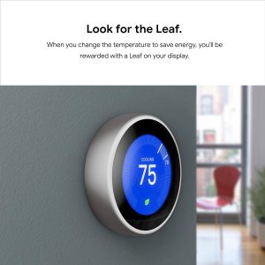 Google Nest Learning Thermostat - Programmable Smart Thermostat for Home - 3rd Generation- Works with Alexa - Black