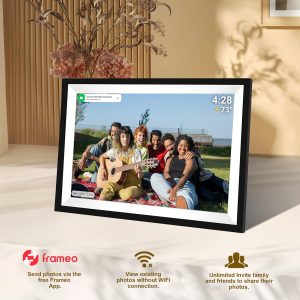 10.1'' WiFi Digital Picture Frame with 32GB Storage, OWERSLYN Smart Digital Photo Frame with 1280x800 IPS Touch Screen, Auto-Rotate, Easy Setup, Share Photos/Videos via Frameo Free App in Anywhere