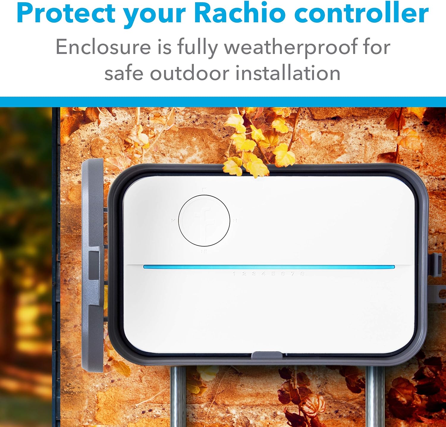 Rachio Smart Sprinkler Controller Weatherproof Outdoor Enclosure, Compatible with Rachio 3 Smart Controllers, also 2nd and 3rd Generation Compatible