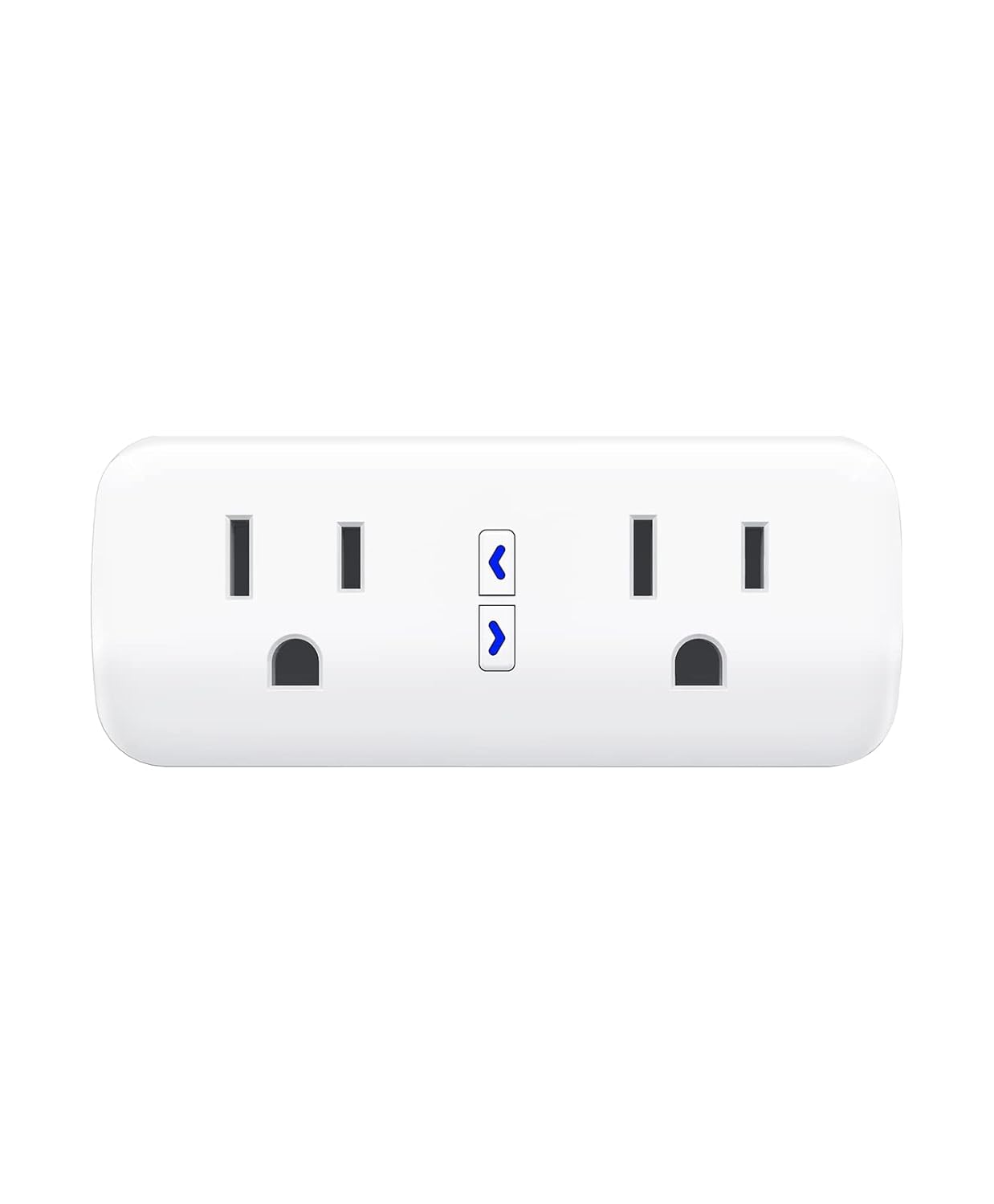 GHome Smart Outlet Extender Surge Protector Dual Smart Socket Works with Alexa and Google Home, Mini Wi-Fi Plugs Control Independently Or Together,10A, No Hub Required, Fcc Listed (4 Pack), White