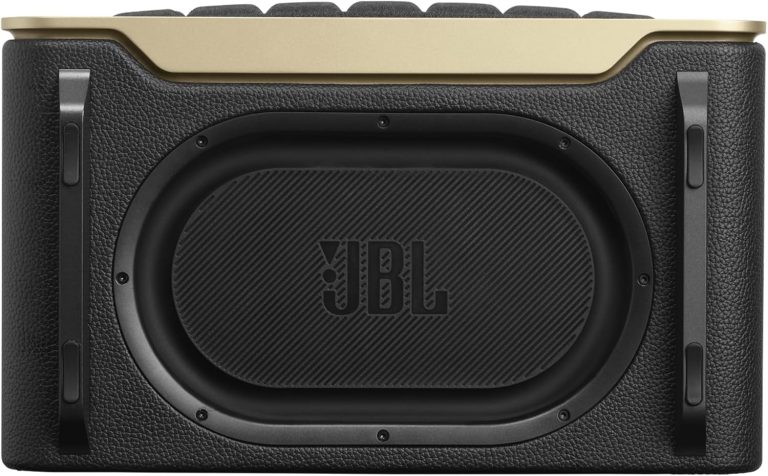 JBL Authentics 200 – Retro Style Smart Home Speaker with Built in Wi-Fi, Bluetooth and Voice Assistants, Alexa and Google Assistant, Multi-Room Playback, Automatic self tuning