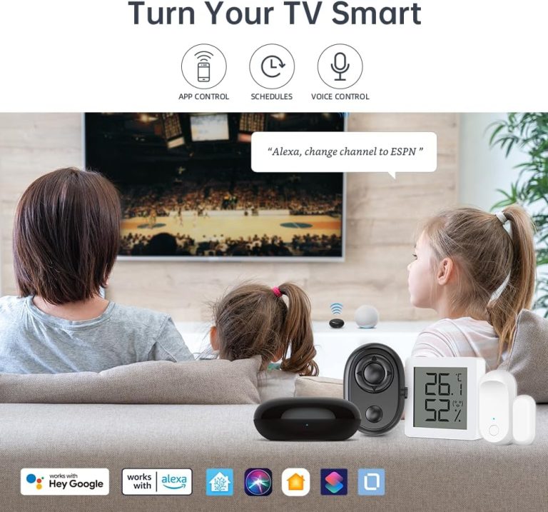 LinknLink Smart WiFi Universal Remote: IR Blaster for TV, Aircon, STB, Featuring Bluetooth BLE Smart Home Hub, Compatible with Alexa, Google Home (eRemote)