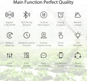 Haozee WiFi Smart Sprinkler Controller,16-Zone Sprinkler Controller,Irrigation System Controller