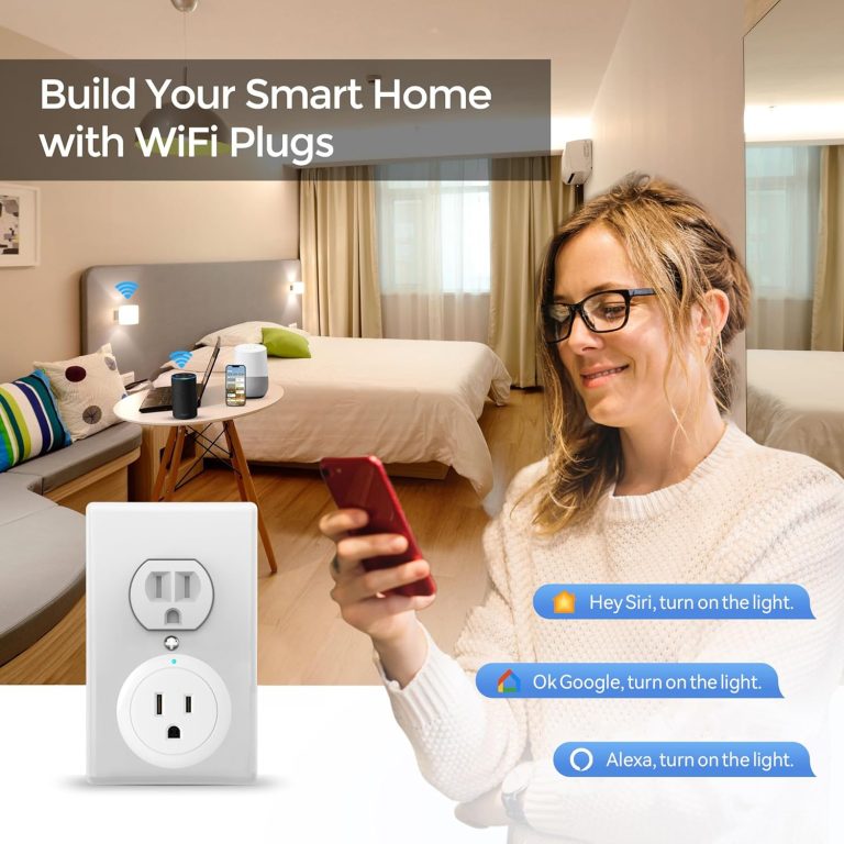 Beysen Smart Plug Matter,Smart Plugs That Work with Alexa &Google Home,Apple Home ,SmartThings,Smart Outlet 10A/1250W Max, Matter Smart Home with Remote Control,Timer&Schedule, 2.4G Wi-Fi Only, 4Pack