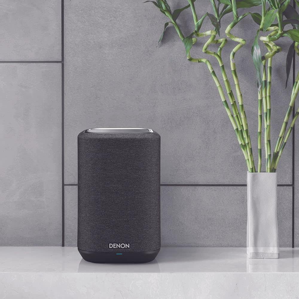 Denon Home 150 Wireless Smart Speaker – Compact Design, Wi-Fi & Bluetooth, HEOS Built-in, Alexa Built-in, Siri & AirPlay 2, Spotify Connect, Multi-Room Support, Black