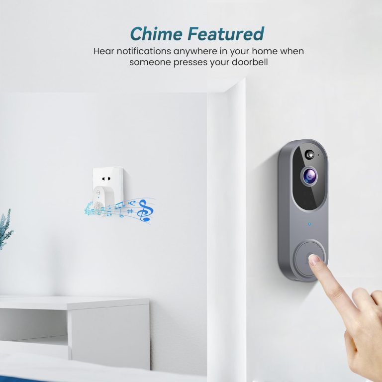 Orbitell Wireless Wi-Fi Video Doorbell Camera with Two Way Audio, AI Motion Detection, Night Vision and Cloud Storage