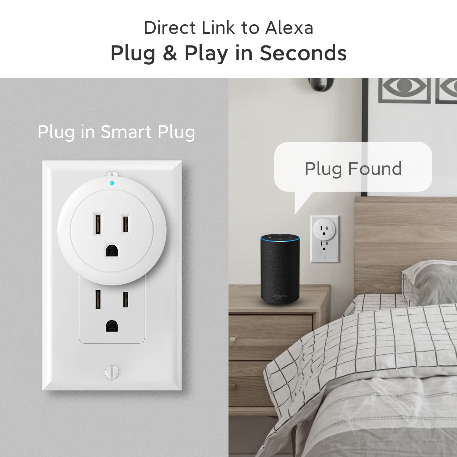 Beysen Smart Plug, Smart Outlet Bluetooth Mesh, Smiple Set Up, Alexa App Remote Control and Alexa Voice Control, ETL & FCC Certified, 4 Pack 666 (1 Pack) (4 Pack)