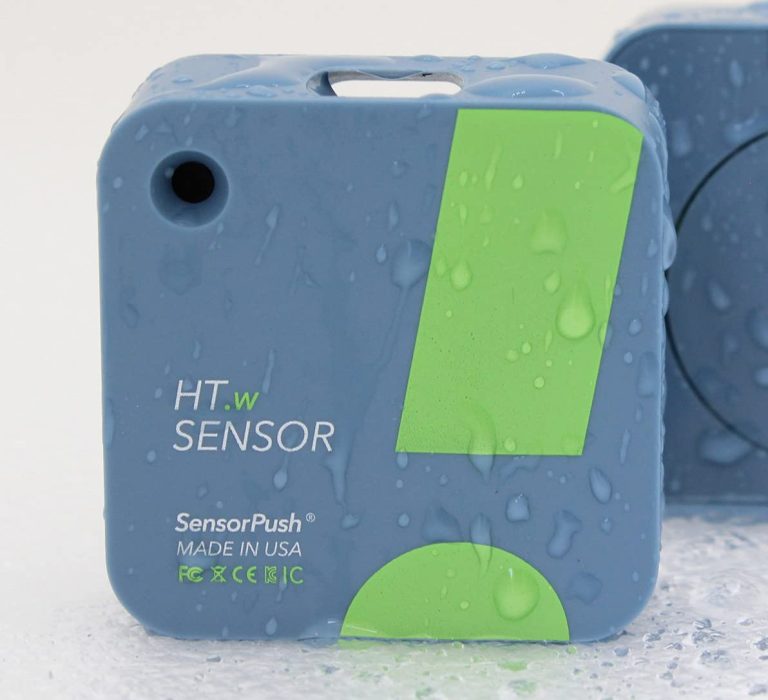 Temperature/Humidity Sensor by SensorPush for iPhone/Android. Water Resistant, Made in USA