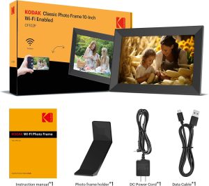 KODAK 10.1 Inch WiFi Digital Picture Frame,1280×800 HD IPS Touch Screen, Electronic Smart Photo Frame with 32 GB Memory, Auto-Rotate, Instantly Share Photos/Videos from Anywhere