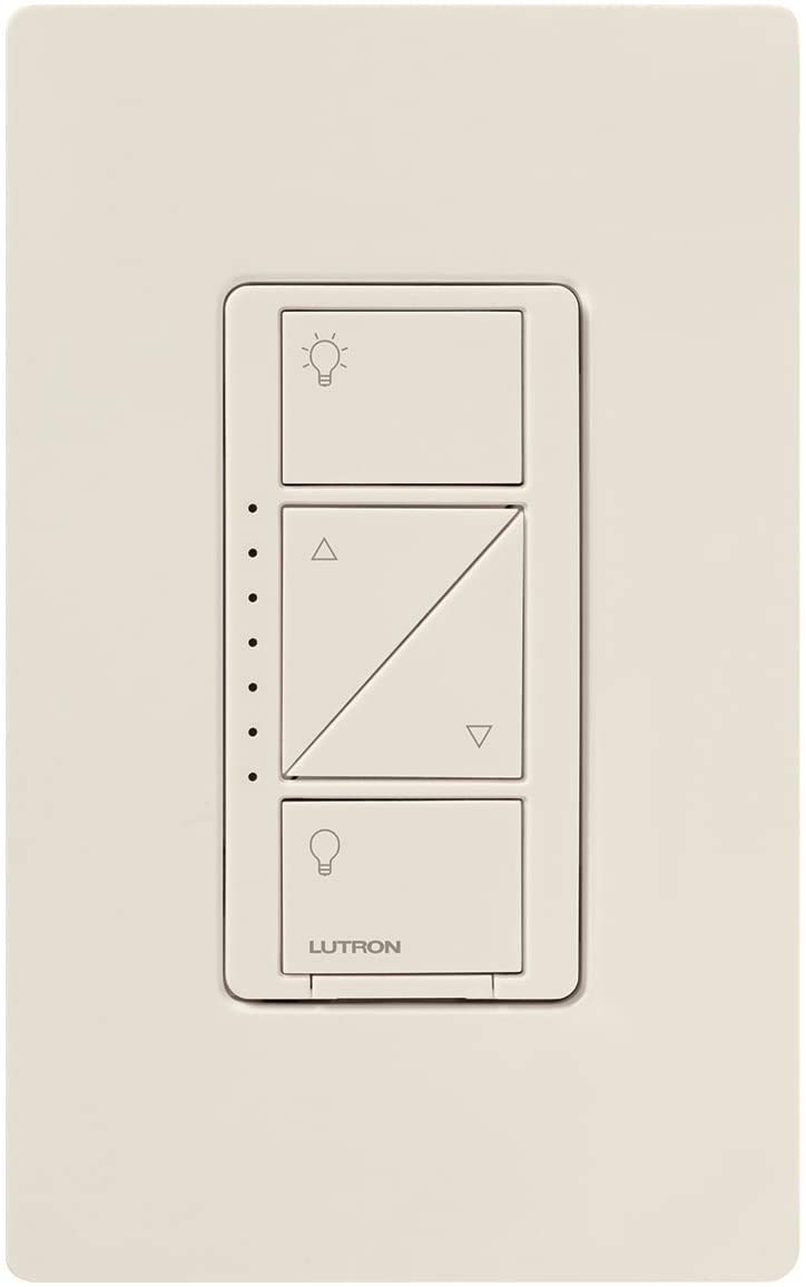 Lutron Caseta Original Smart Dimmer Switch (Lutron Smart Hub Required), for LED Lights, 150 Watt, Single-Pole/3-Way, No Neutral Required, PD-6WCL-BL, Black