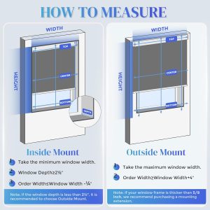 Motorized Blinds with Remote,Cordless Automatic Roller Shades for Windows,Blackout Smart Electric Blinds，Black,28" W x 72" H