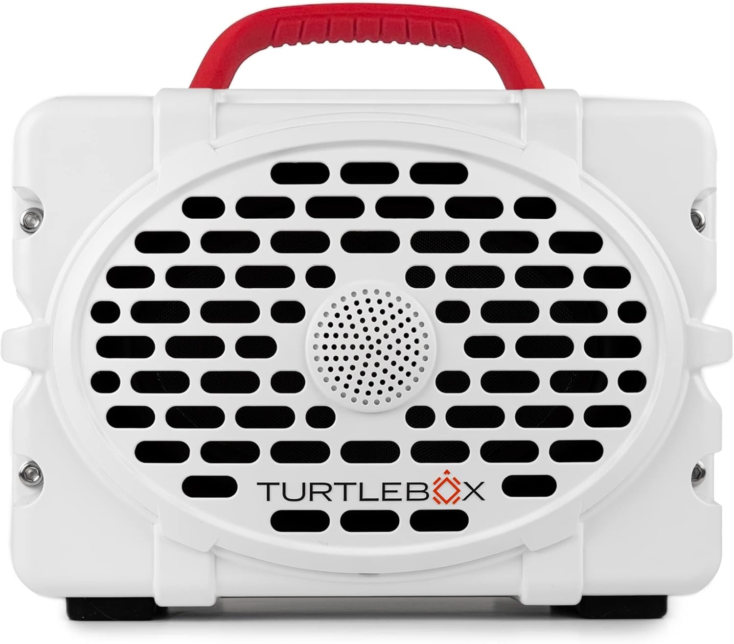 Turtlebox Gen 2: Loud! Outdoor Portable Bluetooth 5.0 Speaker | Rugged, IP67, Waterproof, Impact Resistant & Dustproof (Plays to 120db, Pair 2X for True L-R Stereo), (Original Orange)