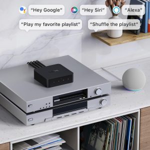 WiiM Pro AirPlay 2 Receiver, Google Cast Audio, WiFi Multiroom Streamer, Compatible with Alexa, Siri and Google Assistant, Stream Hi-Res Audio from Spotify, Amazon Music, Tidal and More